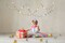 Gold Party Decorations Star Garlands Streamer Gold 3D Stars Metallic Paper Hanging Bunting Banner for Birthday Wedding Baby Bridal Shower Holiday Christmas Ramadan EID Mubarak Party Supplies